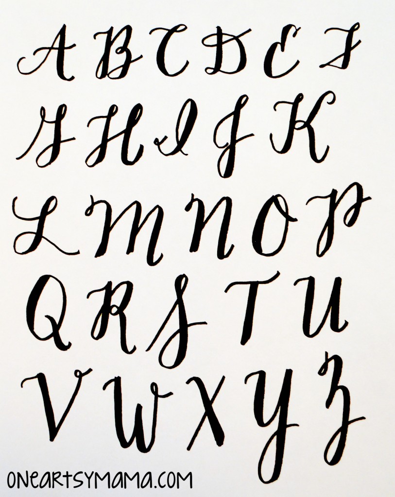 Basic Hand Lettering: Alphabet Practice - Amy Latta Creations