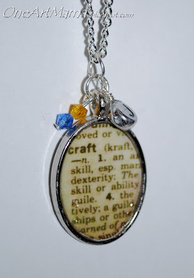 Dictionary Page Pendants