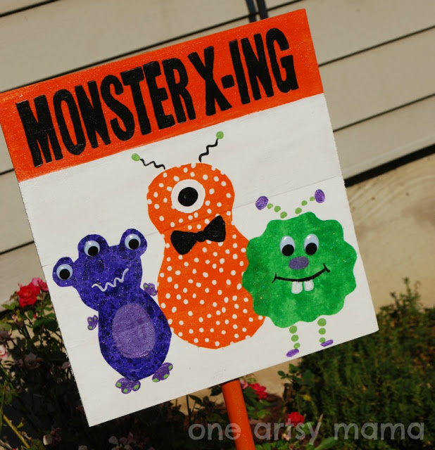 Monster X-ing Yard Sign