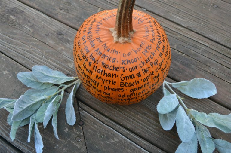 Thankful Pumpkin Tradition