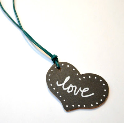 Chalkboard Heart Necklace