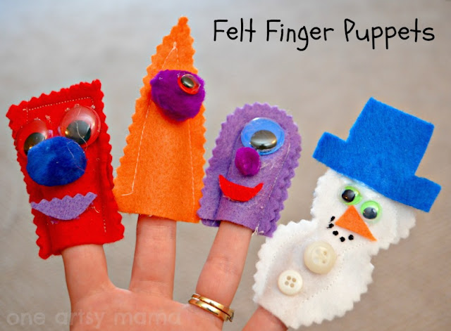 Felt Monster Finger Puppets