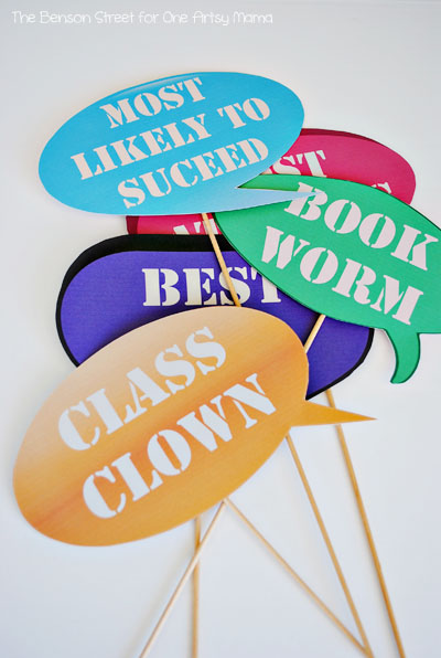 Printable Back To School Photo Props
