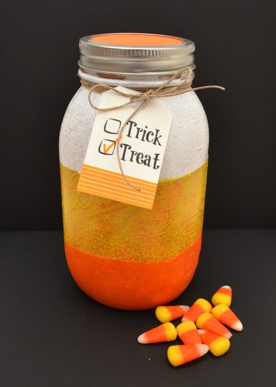 Candy Corn Treat Jar