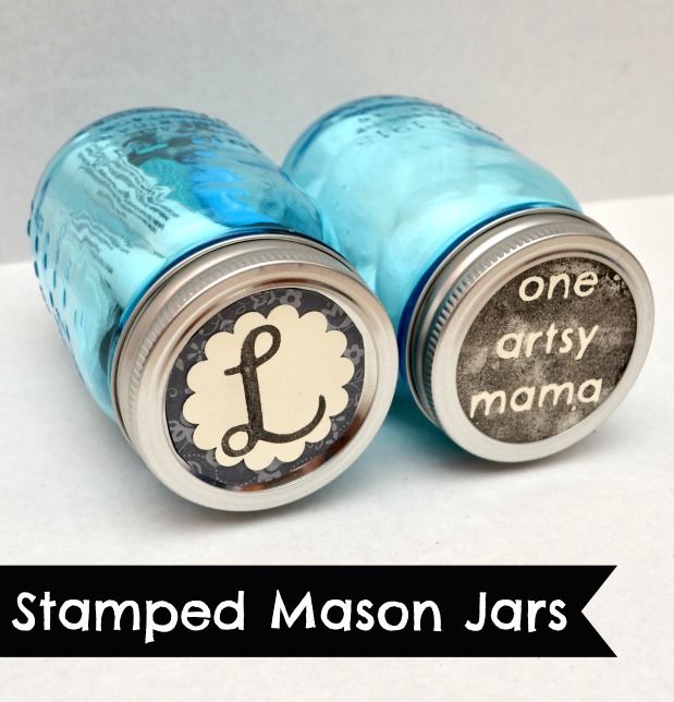 Stamped Mason Jars