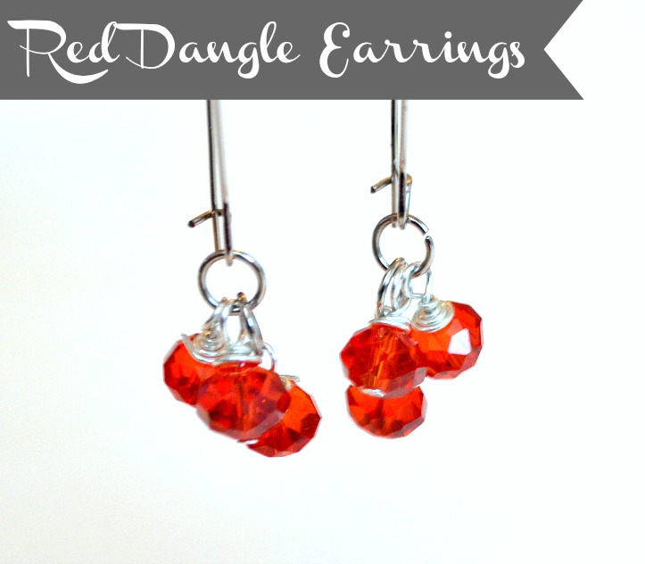 Red Dangle Earrings