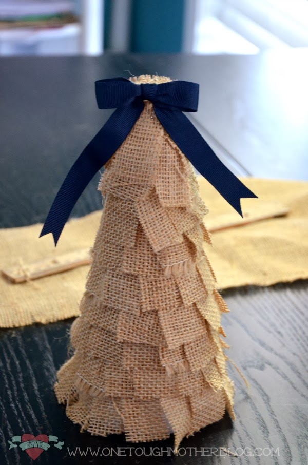 DIY Shabby Chic Christmas Tree by One Tough Mother