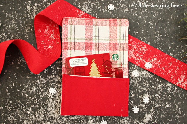 DIY Fabric Gift Card Holders
