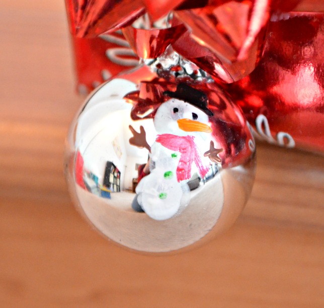 Fingerprint Snowman Ornament