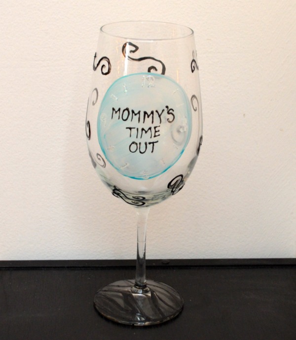 Mommy's Time Out Glass