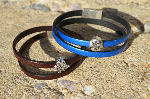 Leather wrap bracelets