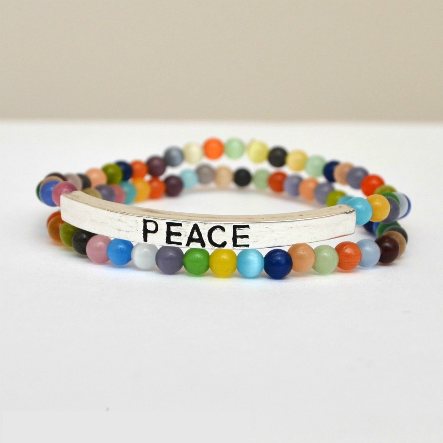 Peace Beaded Bracelets