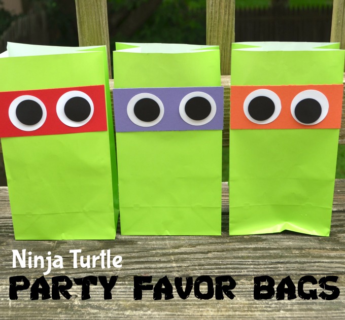 Teenage Mutant Ninja Turtle Party Favor Bags