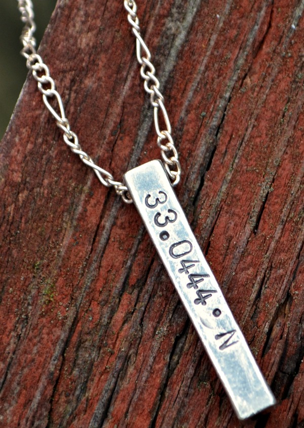 Coordinates of Home Necklace