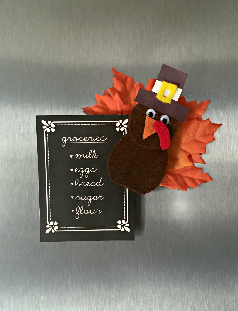 Magnetic Turkey Place Card