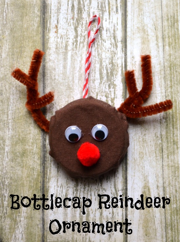 Bottlecap Reindeer Ornament