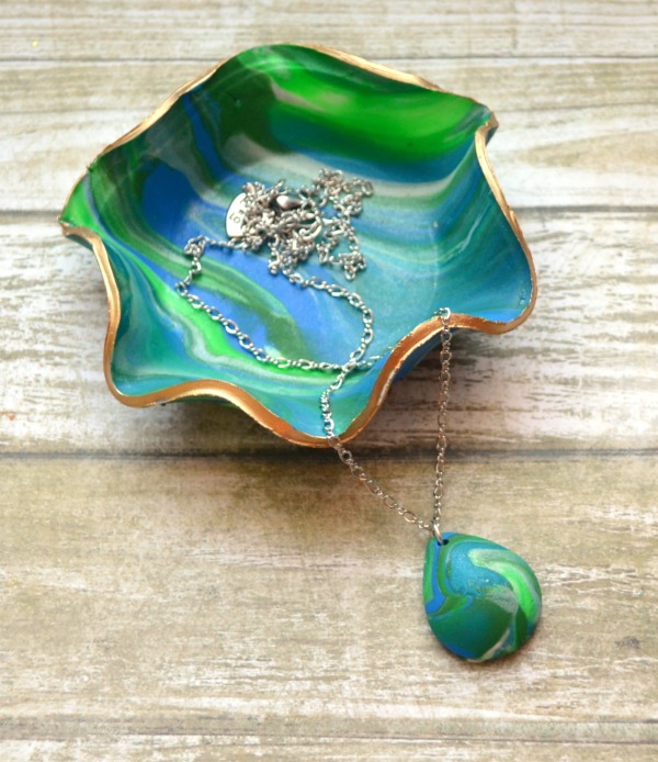 Marbled Clay Jewelry Dish