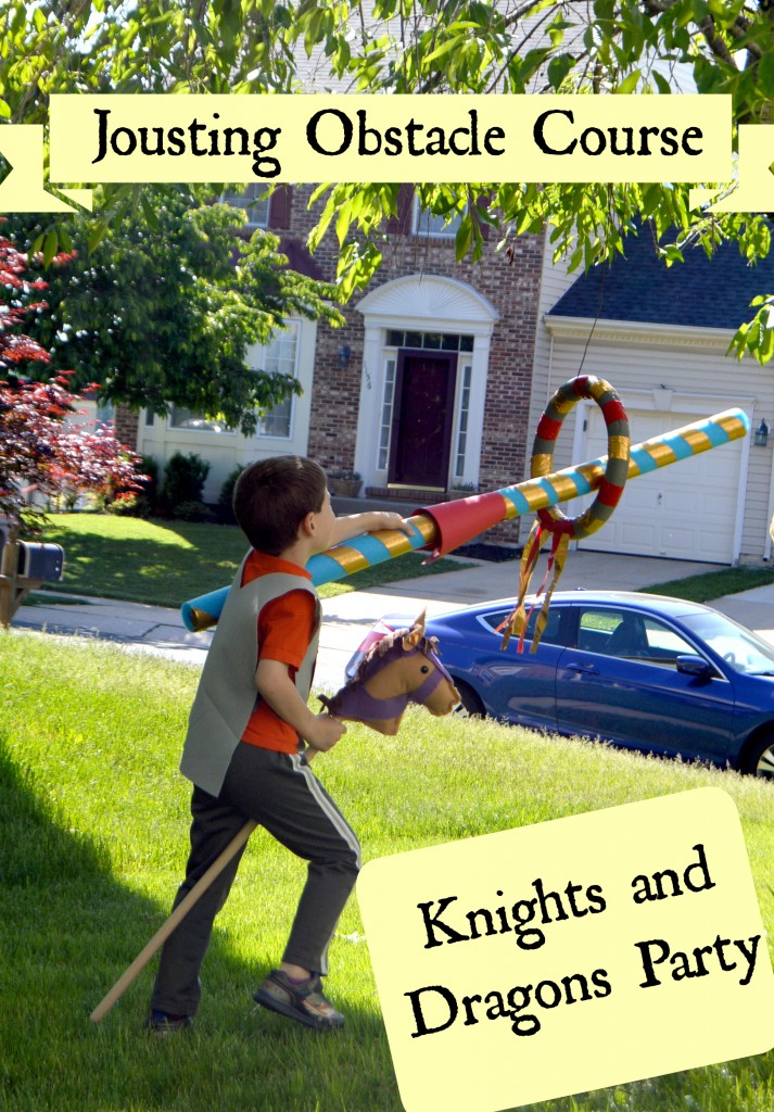 Knights and Dragons Party: Jousting Obstacle Course