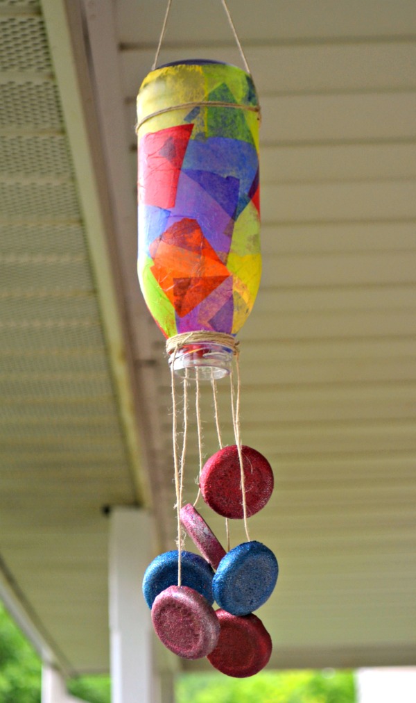Wind Chime from a Tea Bottle