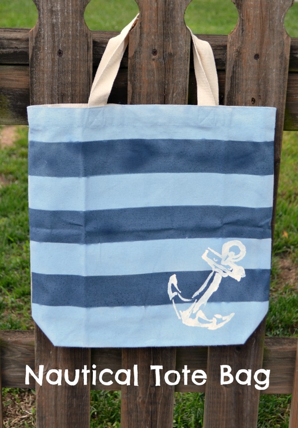 Nautical Striped Tote Bag