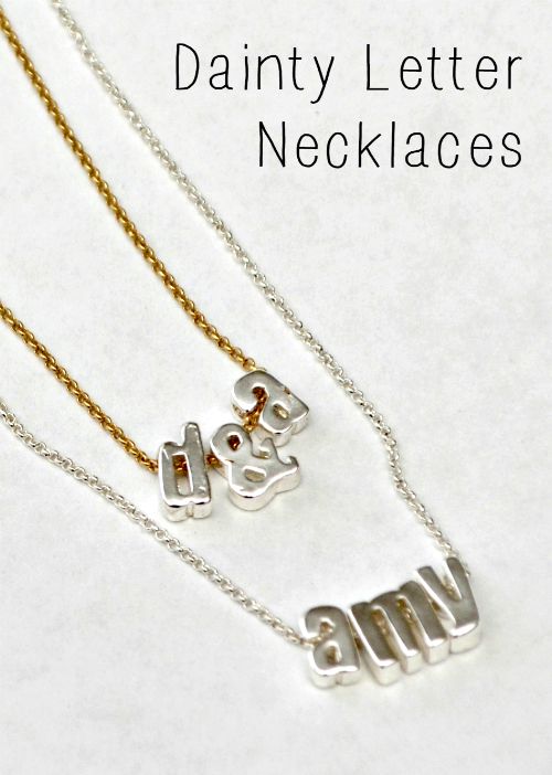 Dainty Letter Necklaces