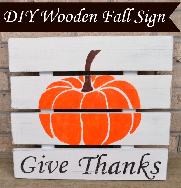 DIY Wooden Fall Sign