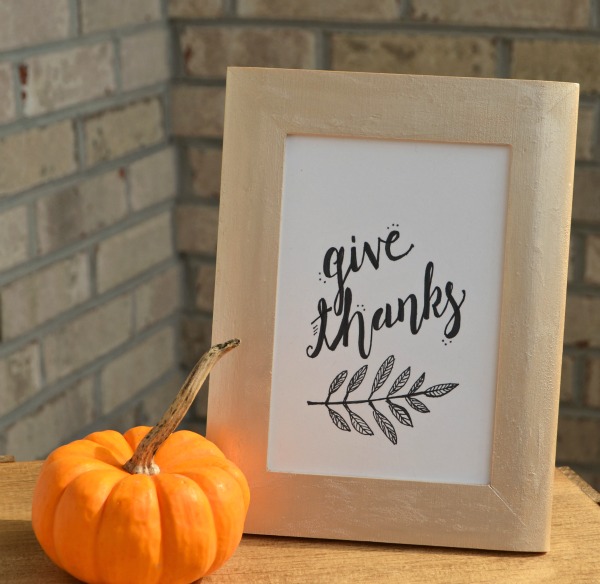 Give Thanks Print in Frame