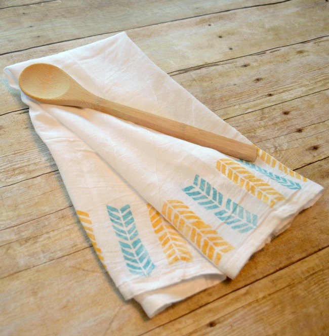 Fabric Stamped Kitchen Towels