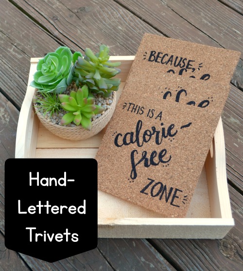 Hand Lettered Trivets