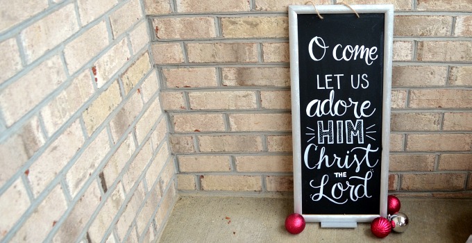 Christmas Chalkboard Sign