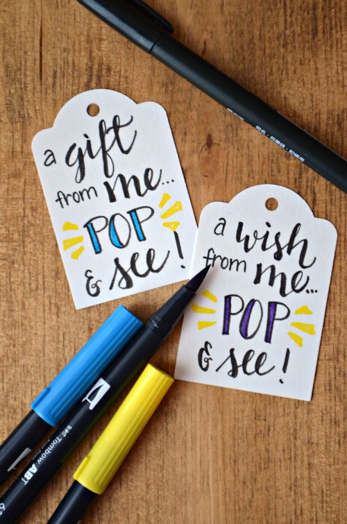 Hand Lettering Gift Tags