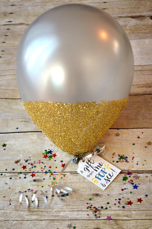 Pop and See Party Balloon Gift Idea