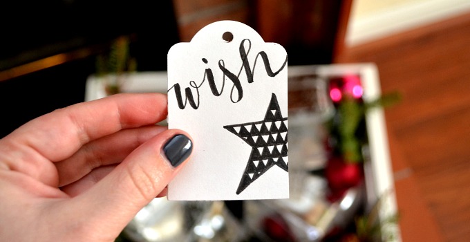 Easy DIY Hand Lettered Gift Tag