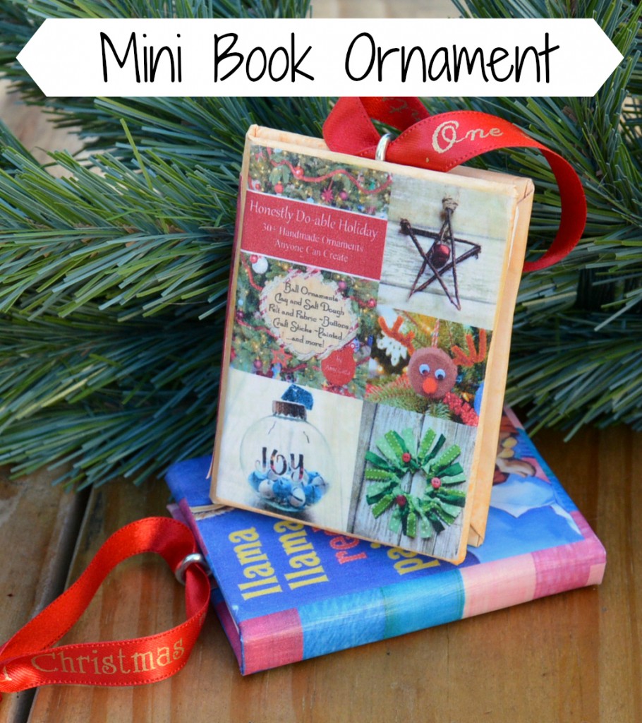 Mini Book Ornament