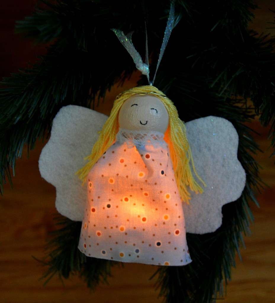 Glowing Angel Ornament