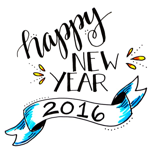 Happy New Year Lettering Project