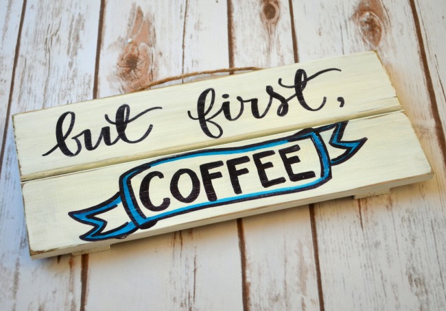 Hand Lettered Coffee Sign