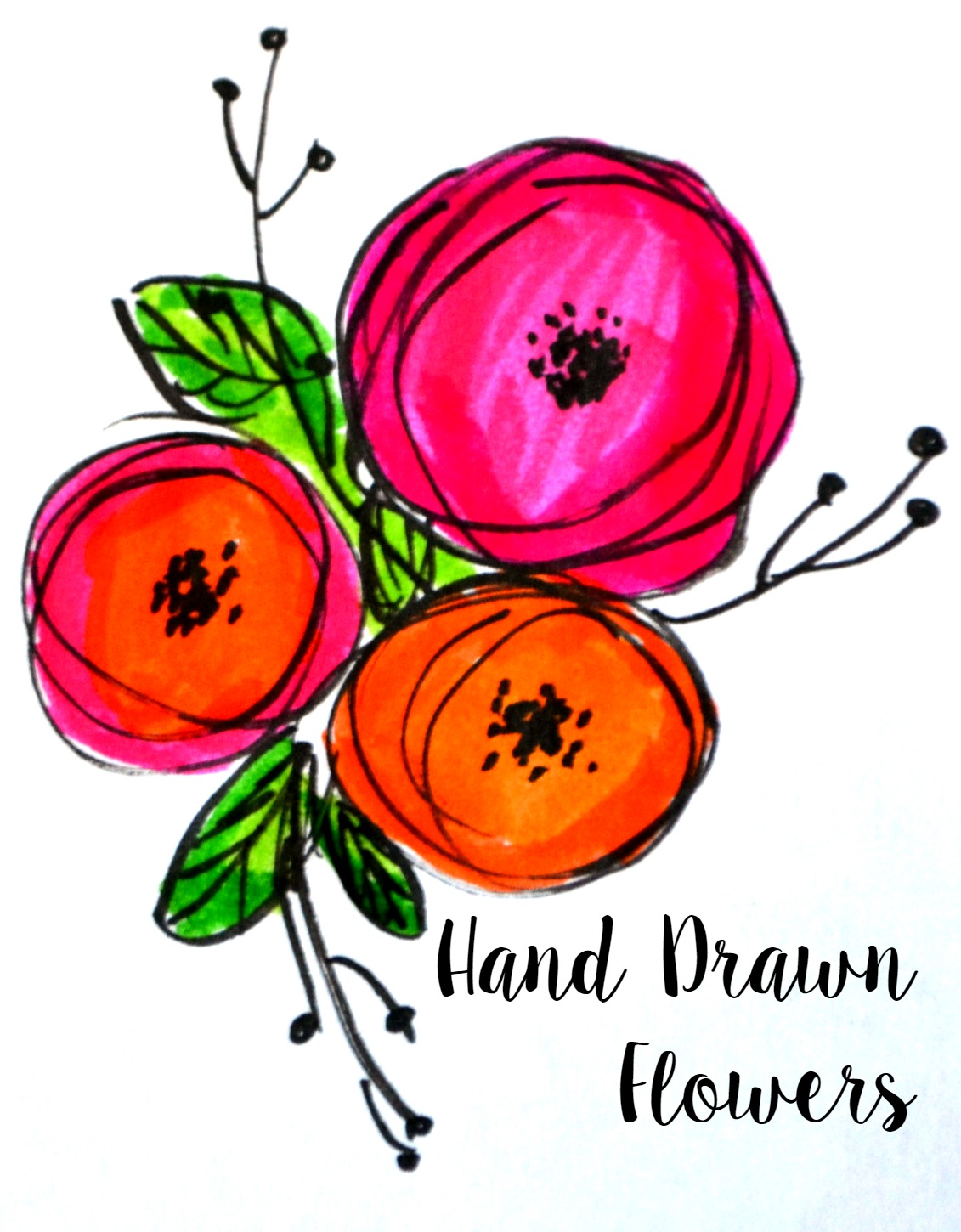 Basic Hand Lettering: Flower Embellishments - Amy Latta Creations