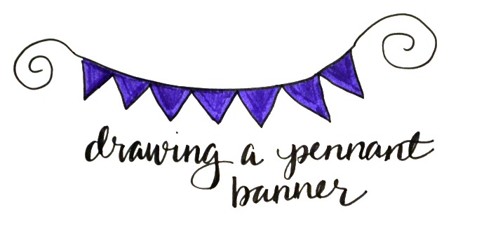 Basic Hand Lettering: Pennant Banner