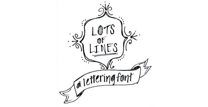 Lots of Lines Hand Lettering Font