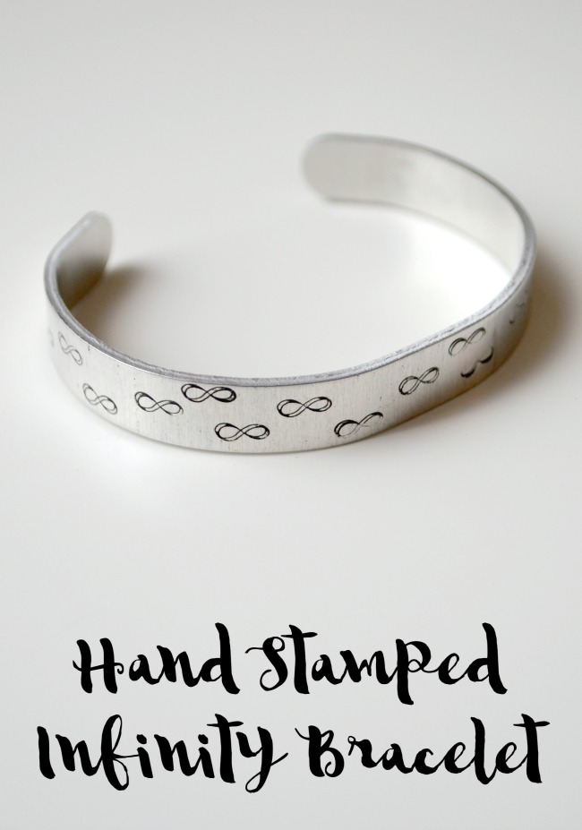 Hand Stamped Infinity Bracelet