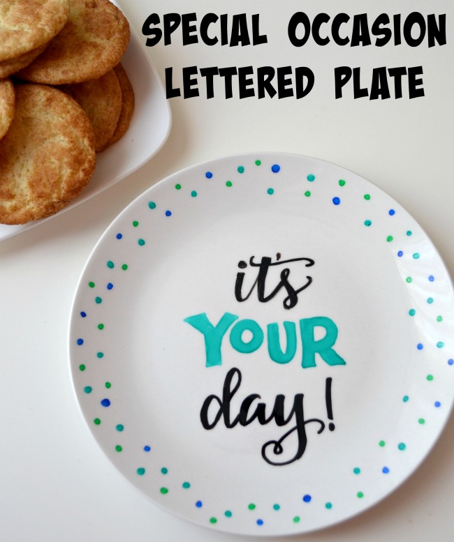 Special Occasion Lettered Plate