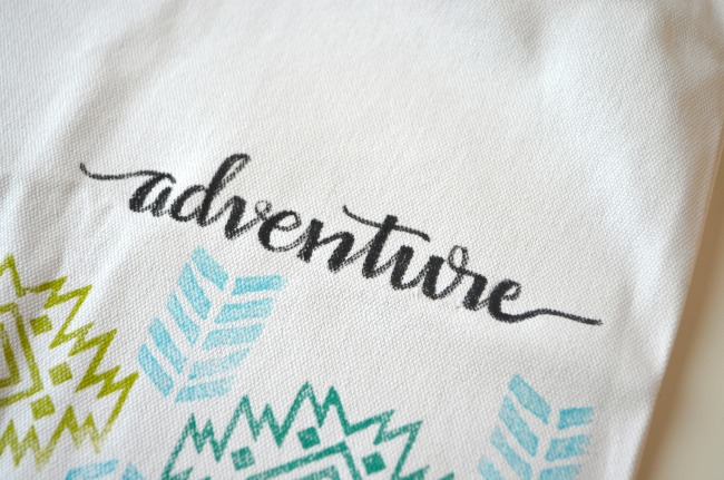 Hand Lettered Tote