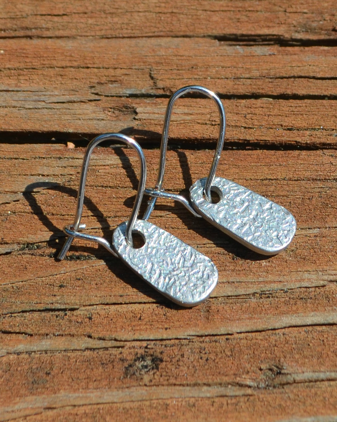 Textured Dangle Earrings - Amy Latta Creations