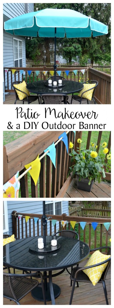 Patio Makeover & Outdoor Banner