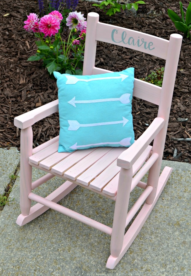 Painted Rocking Chair for Kids