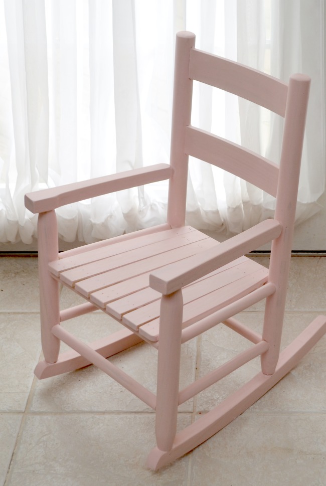 Rocking Chair Painted with Milk Paint