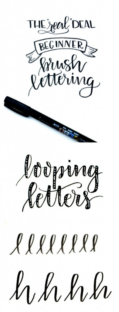 Beginner Brush Lettering: Looping Letters - Amy Latta Creations