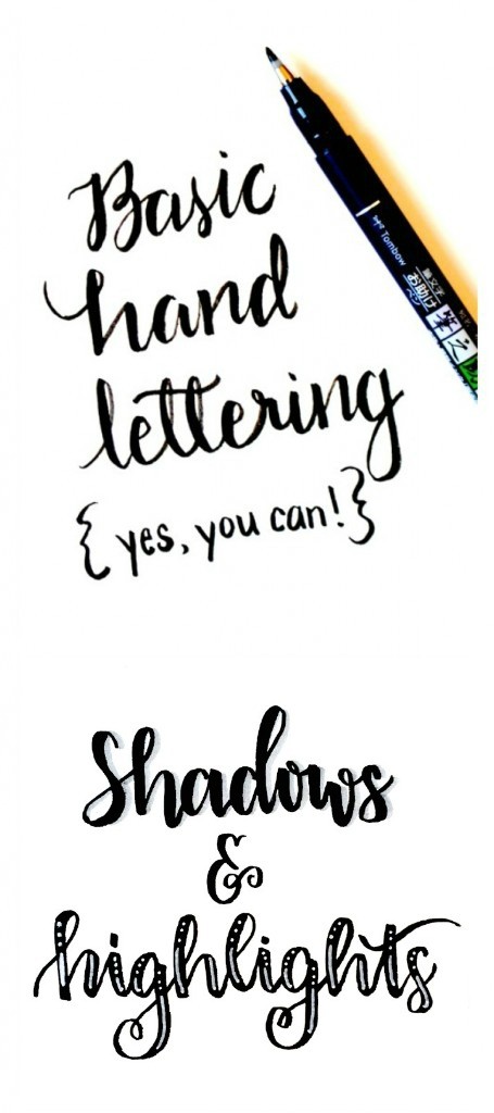 Basic Hand Lettering: Shadows and Highlights