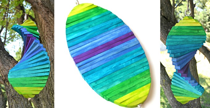 Ombre Wooden Spinner with FolkArt Ultra Dye